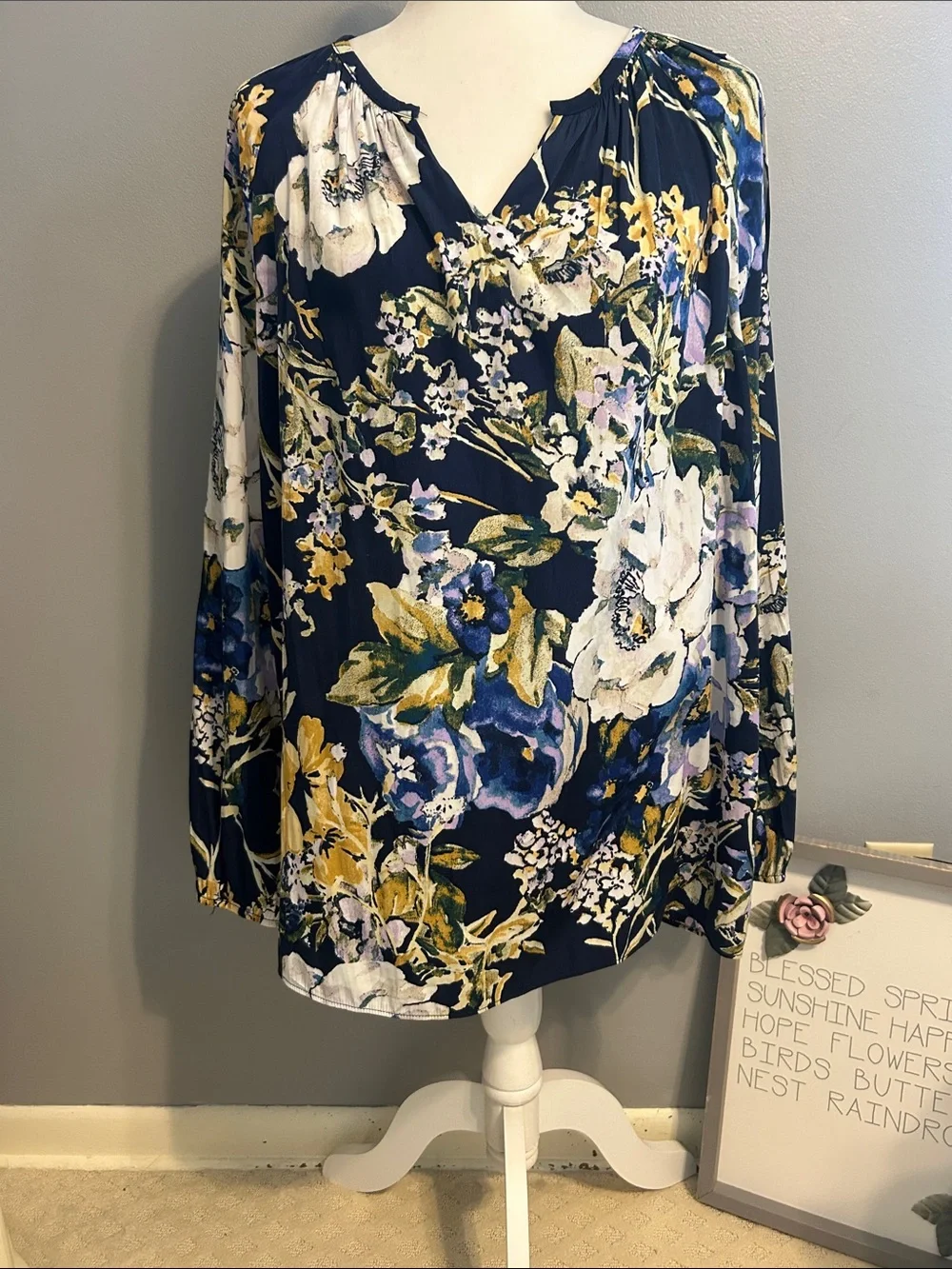 Chico’s Floral Print Blouse
